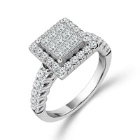 Diamond Bridal Set 1.50 ct tw 10k White Gold-RZ0827A68W0