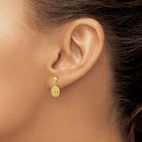 14k Polished Raphael Angel Earrings-S1122