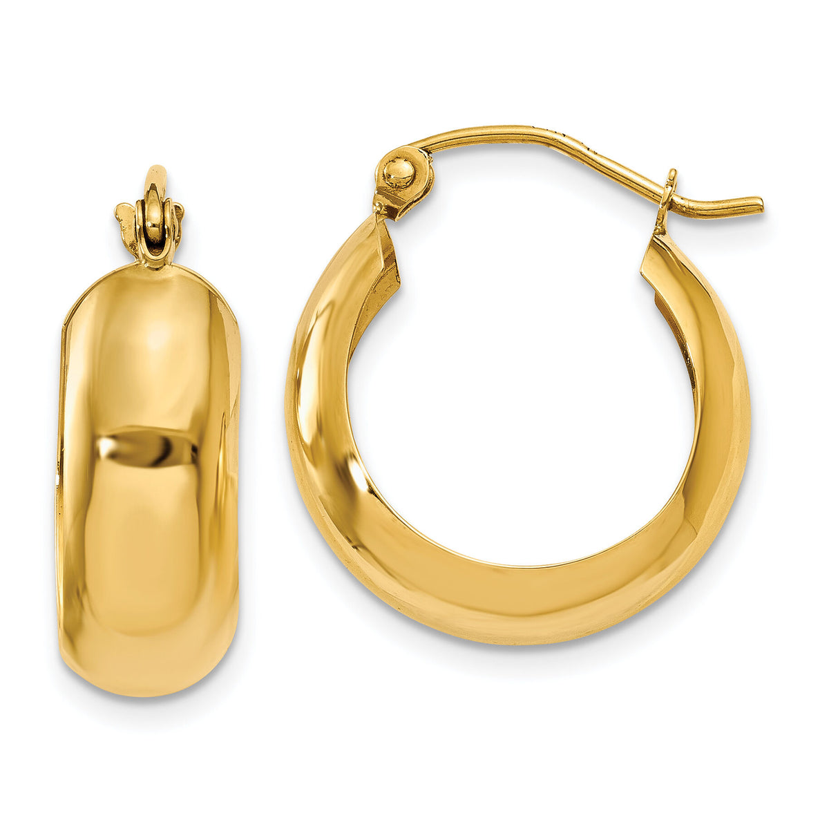 14K Hoop Earrings-S1165