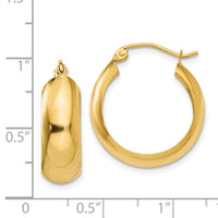 14K Hoop Earrings-S1167