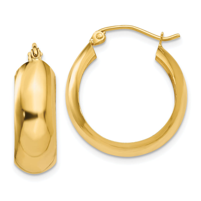 14K Hoop Earrings-S1167