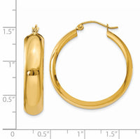 14K Hoop Earrings-S1168