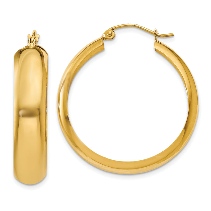 14K Hoop Earrings-S1168