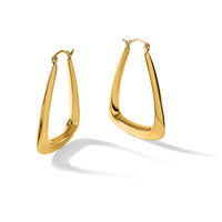 14k Fancy Hoop Earrings-S1197