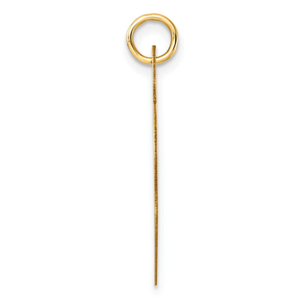 14K Polished Heart Shaped Disc Pendant-S1453