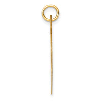 14K Polished Heart Shaped Disc Pendant-S1453