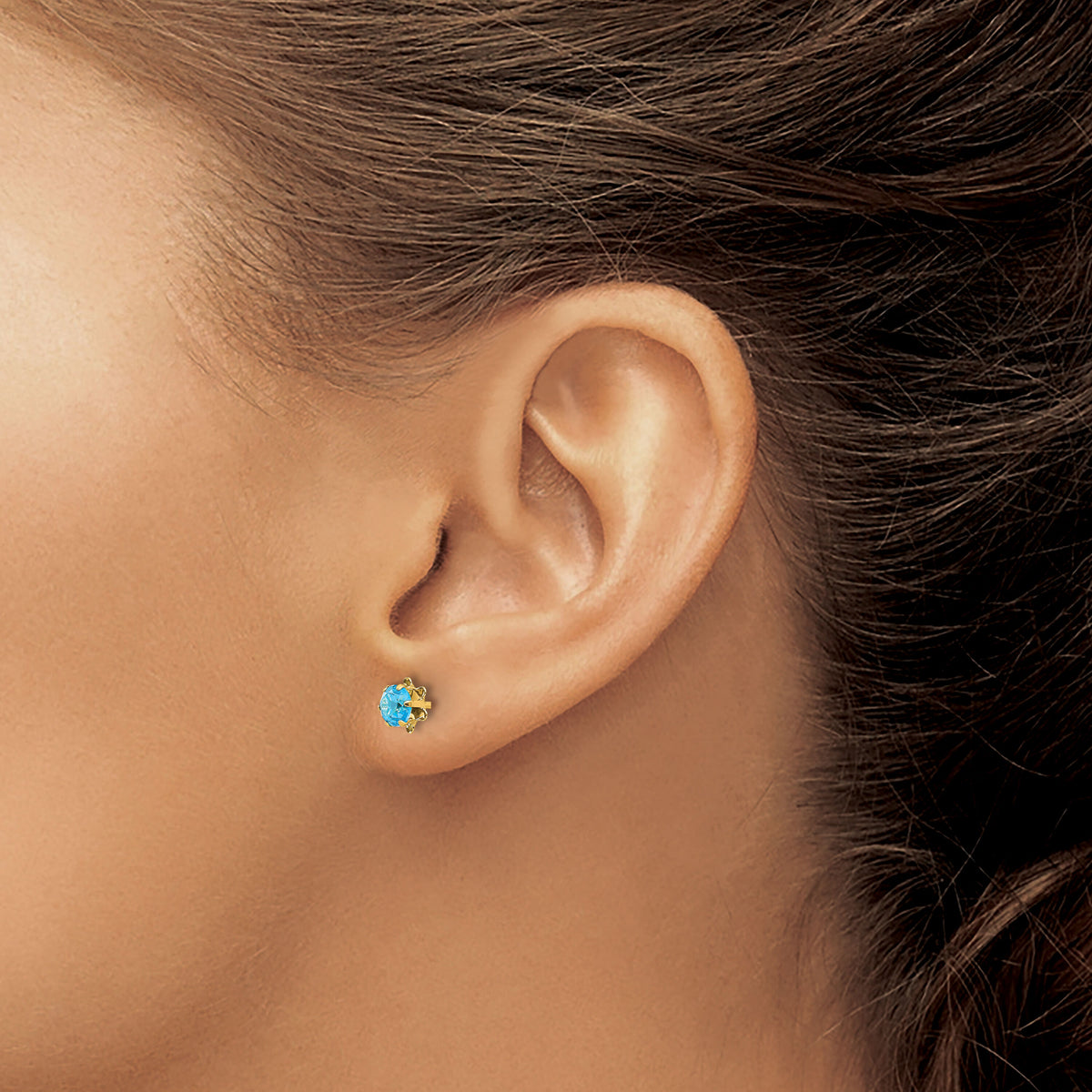 14k Madi K 4mm CZ Birthstone (Dec) Screwback Earrings-SE170