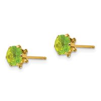 14k Madi K 5mm CZ Birthstone(Aug) Earrings-SE178