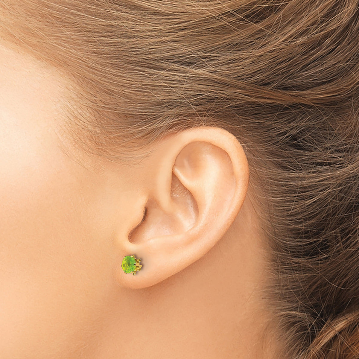 14k Madi K 5mm CZ Birthstone(Aug) Earrings-SE178