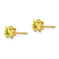 14k Madi K 5mm CZ Birthstone (Nov) Earrings-SE181