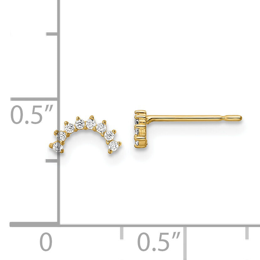 14k Madi K CZ Post Earrings-SE3025