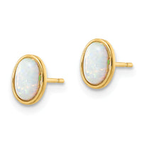 14k Madi K Created Opal Post Earrings-SE3027