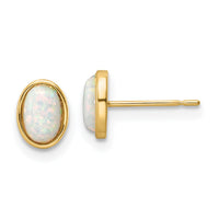 14k Madi K Created Opal Post Earrings-SE3027