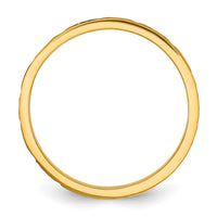 14K Madi K Diamond-cut Zig-Zag Design 2mm Band Baby / Children's Ring-SE3078