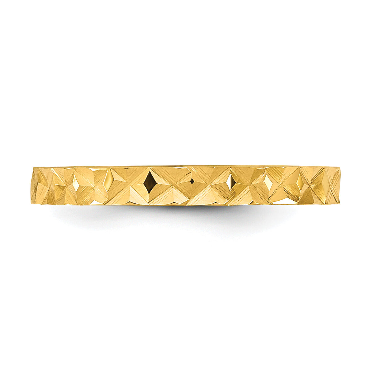 14K Madi K Diamond-cut Design 2mm Band Baby / Children's Ring-SE3083