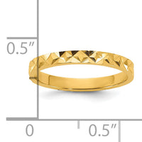 14K Madi K Diamond-cut Design 2mm Band Baby / Children's Ring-SE3083