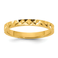 14K Madi K Diamond-cut Design 2mm Band Baby / Children's Ring-SE3083