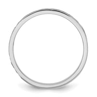14K White Gold Madi K Diamond-cut Design 2mm Band Baby / Children's Ring-SE3084