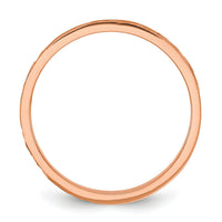 14K Rose Gold Madi K Diamond-cut Design 2mm Band Baby / Children's Ring-SE3085