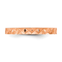 14K Rose Gold Madi K Diamond-cut Design 2mm Band Baby / Children's Ring-SE3085