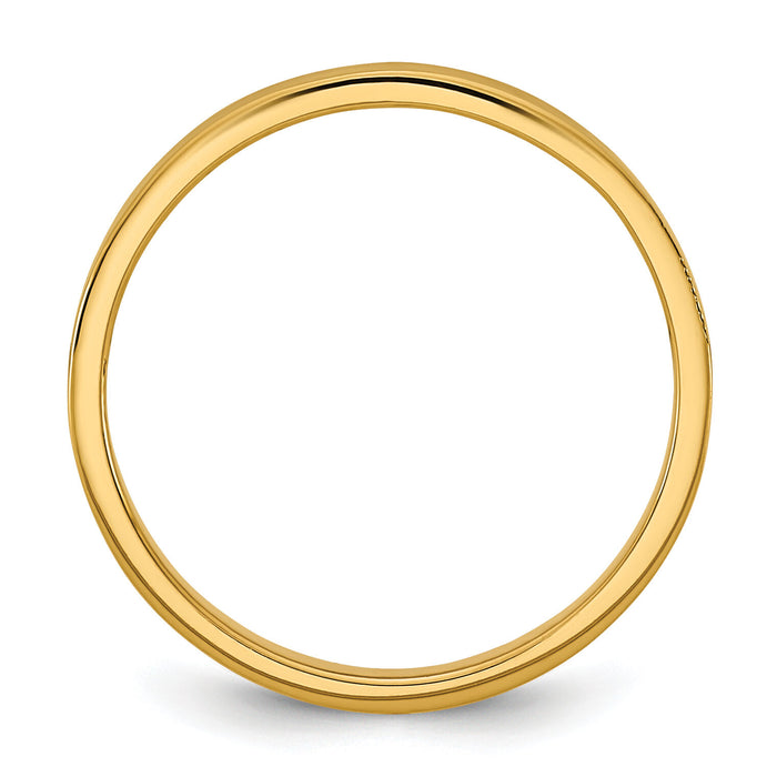 14K Madi K High Polished 2mm Band Baby / Children's Ring-SE3086
