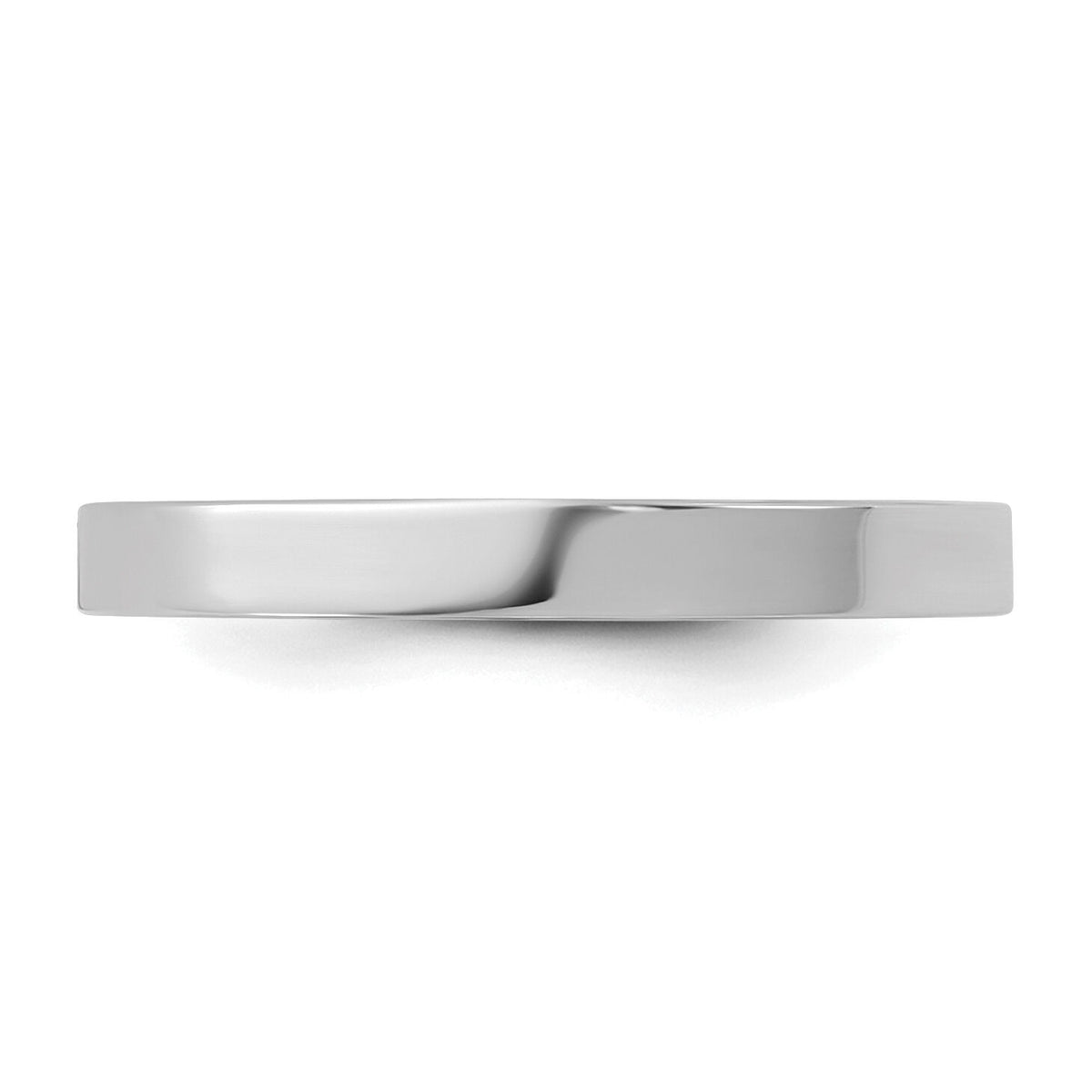 14K White Gold Madi K High Polished 2mm Band Baby / Children's Ring-SE3087