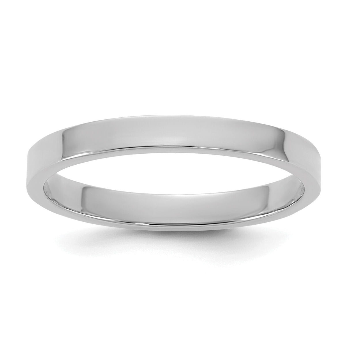 14K White Gold Madi K High Polished 2mm Band Baby / Children's Ring-SE3087