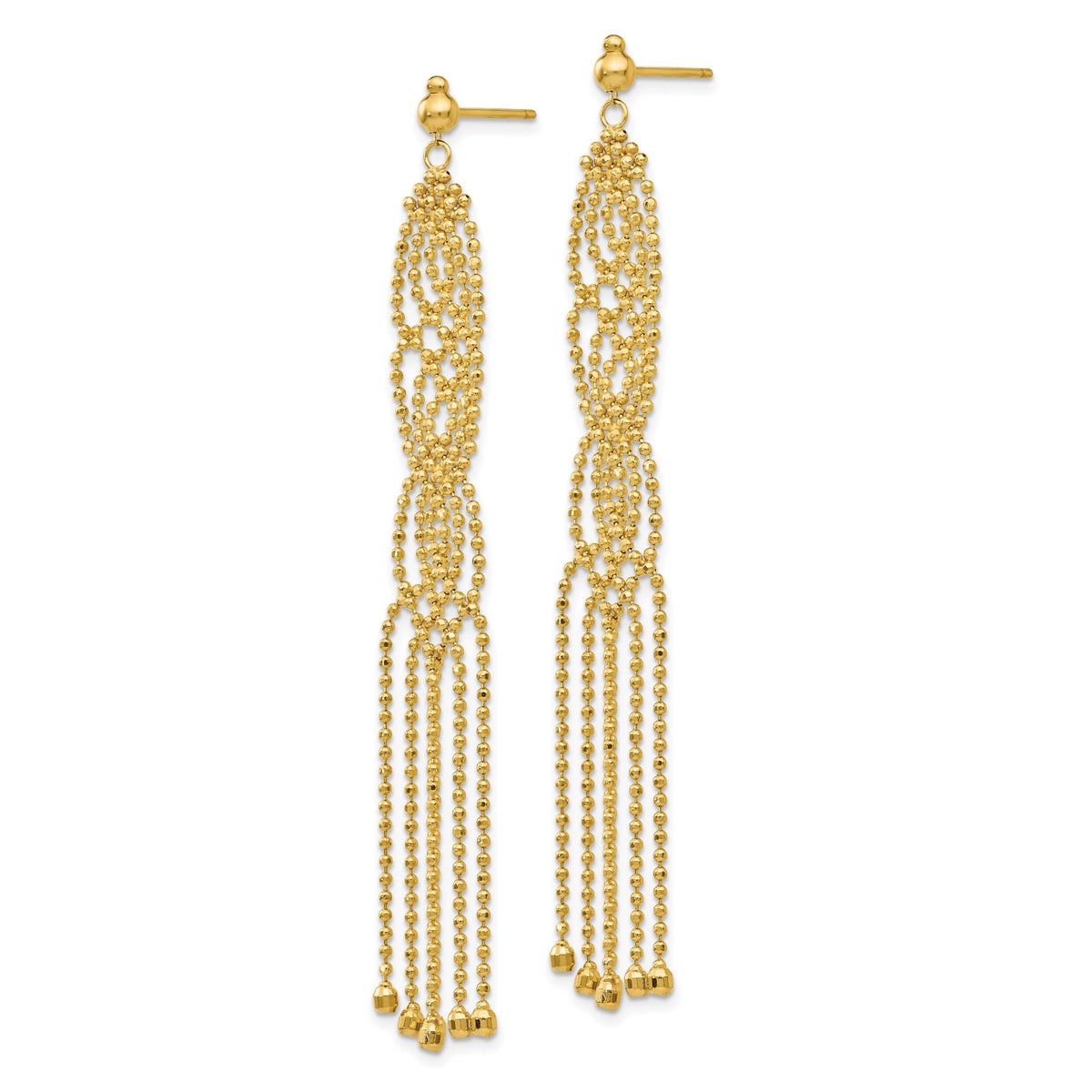 14K Beaded Earrings-SF1629