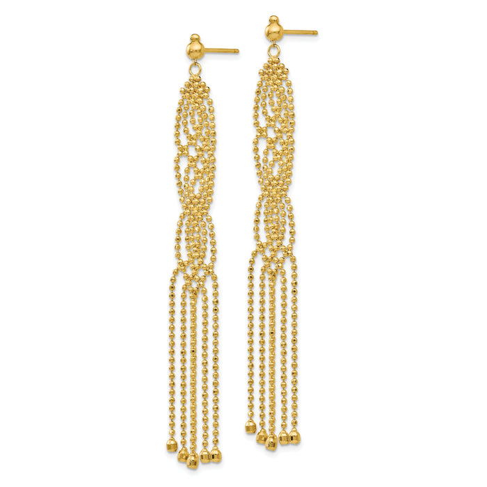 14K Beaded Earrings-SF1629