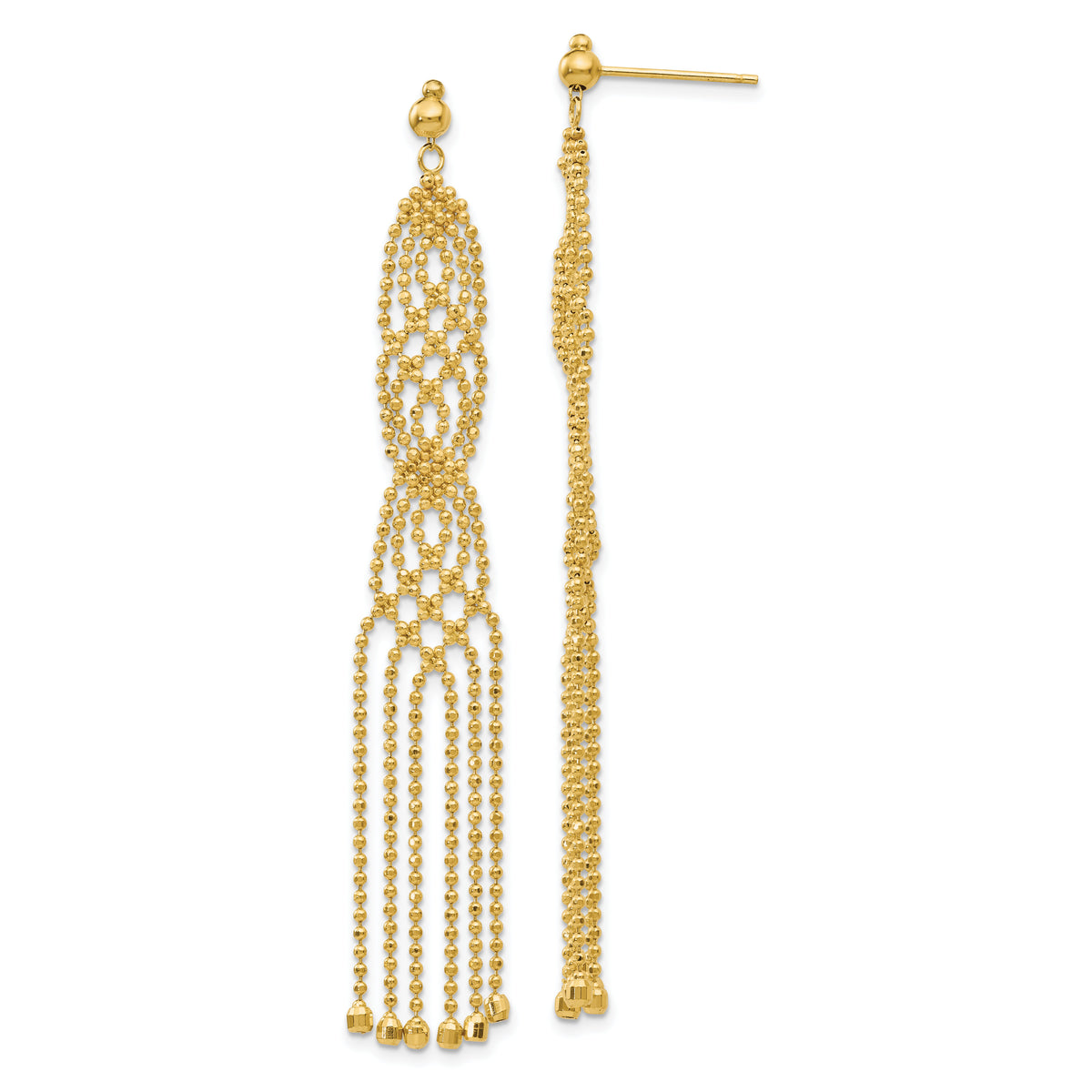 14K Beaded Earrings-SF1629