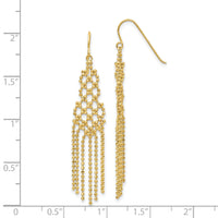 14K Bead Chain Earrings-SF1643