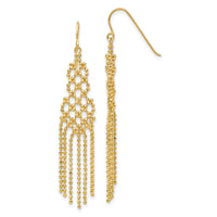 14K Bead Chain Earrings-SF1643