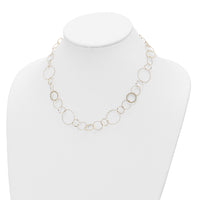 14K Yellow Combo Circle Chain-SF1668-18