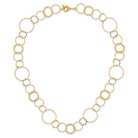 14K Yellow Combo Circle Chain-SF1668-18