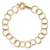14K Circle Chain Bracelet-SF1670-7.5