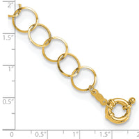 14K Circle Chain Bracelet-SF1670-7.5