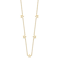 14K Star w/2in Extension 18in Necklace-SF1724-18