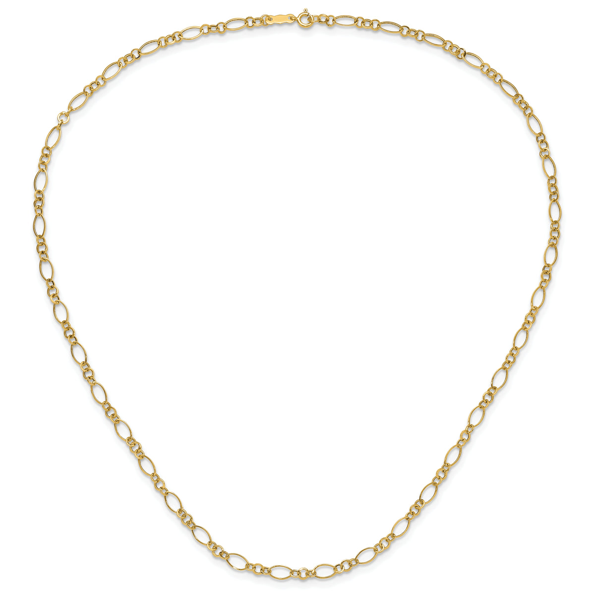 14k Oval Link Necklace-SF1839-18
