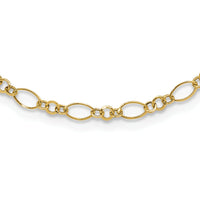 14k Oval Link Necklace-SF1839-18