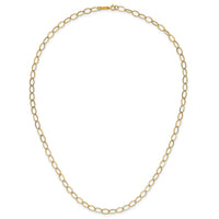 14k Oval Link Necklace-SF1848-18