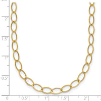 14k Oval Link Necklace-SF1848-18