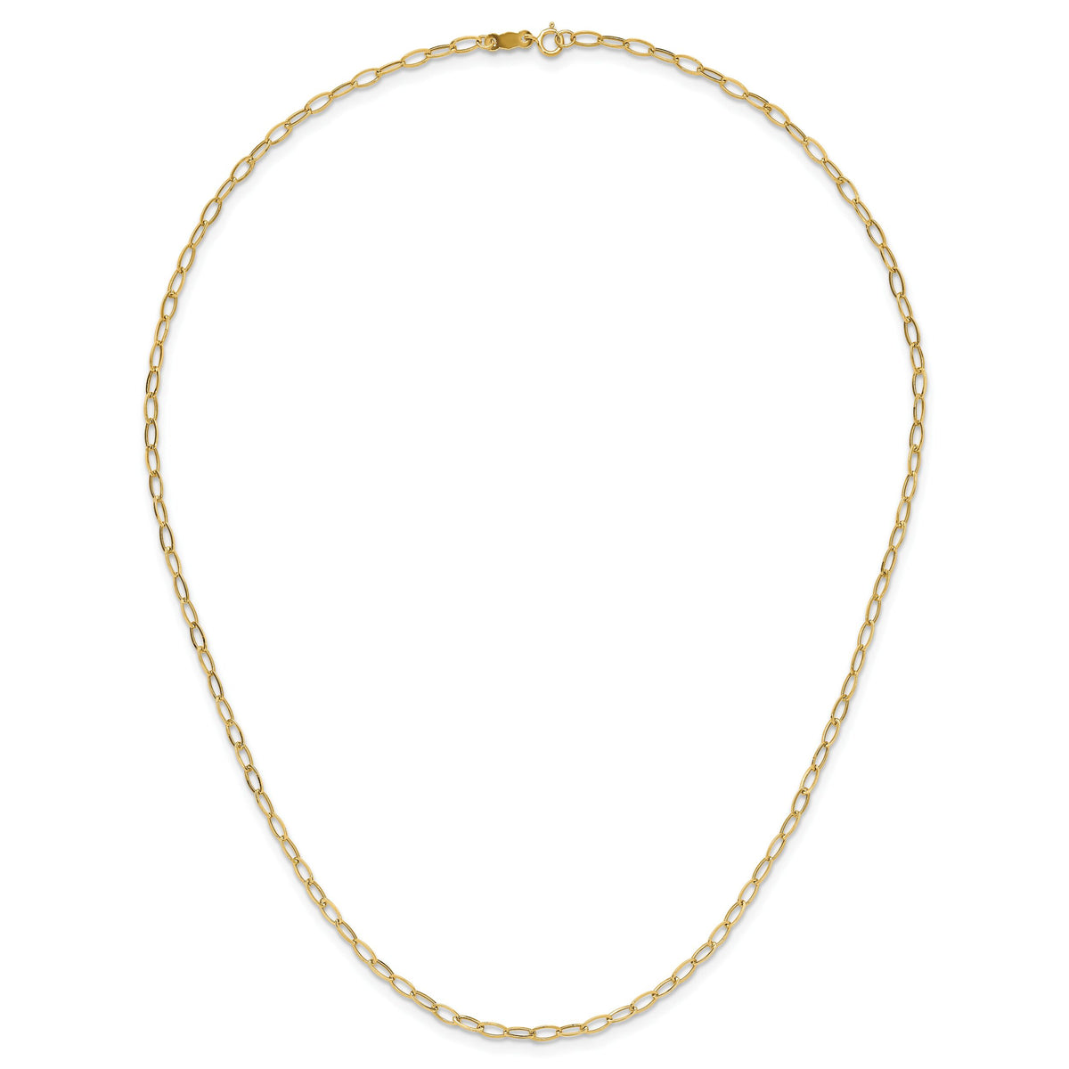 14k Oval Link Necklace-SF1854-18