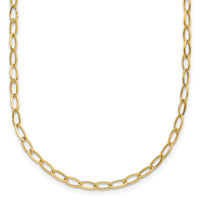 14k Oval Link Necklace-SF1854-18