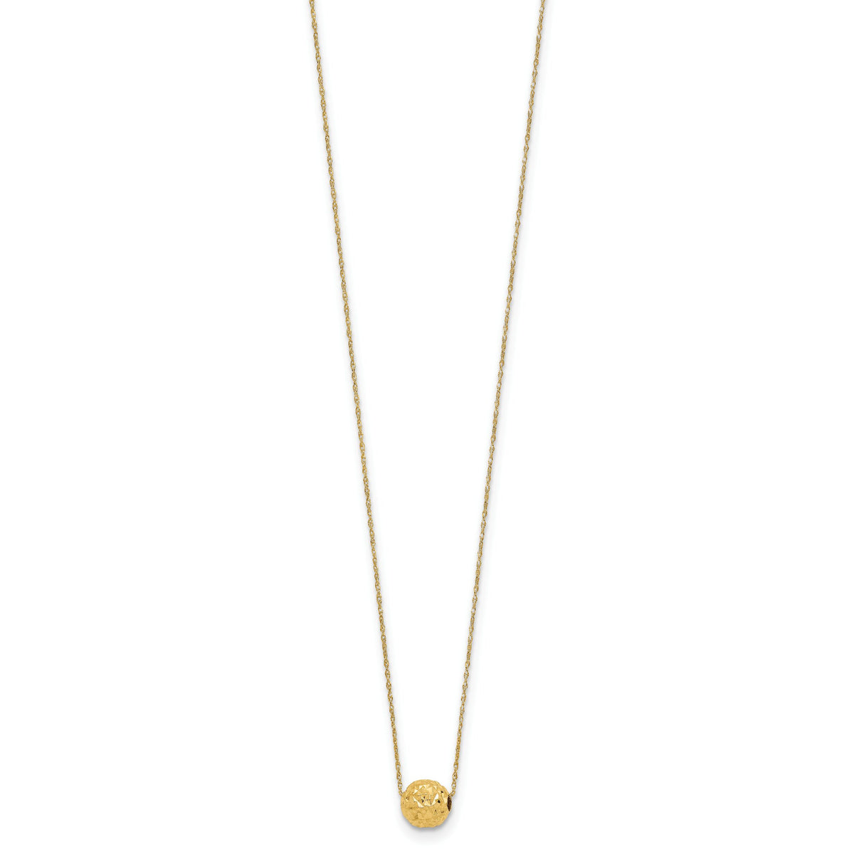 14k Bead Necklace-SF1873-18
