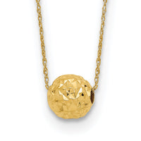 14k Bead Necklace-SF1873-18