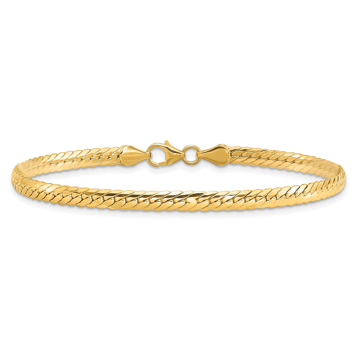 14k Polished 7in Fancy Link Bracelet-SF2104-7.5