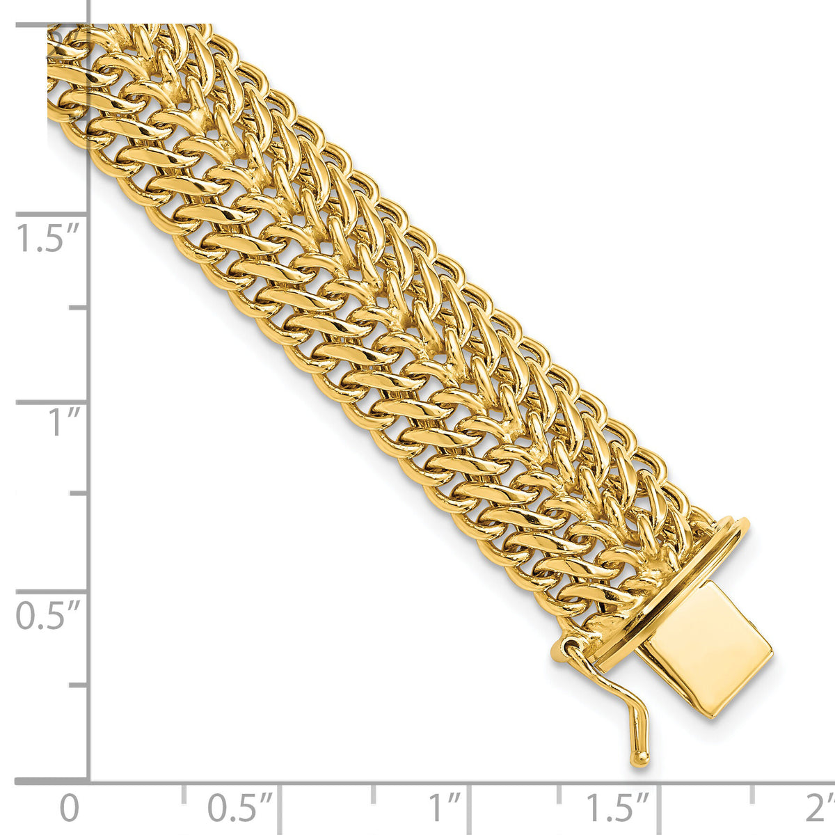14k Polished 7.5in Fancy Link Bracelet-SF2156-7.5