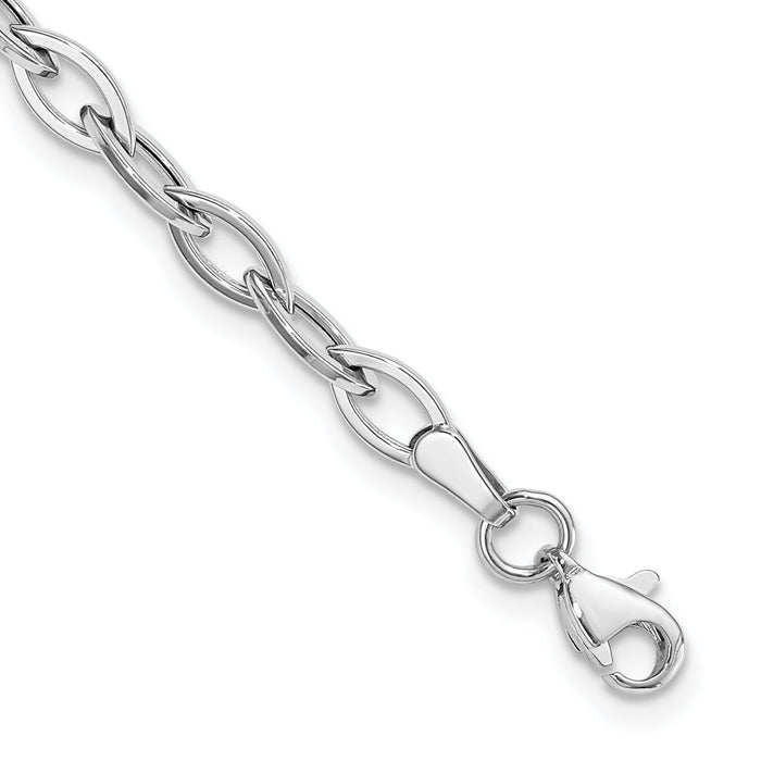 14K White Gold Polished Bracelet-SF2188-7.5