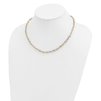 14K Fancy Link Necklace-SF2200-18
