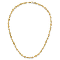 14K Fancy Link Necklace-SF2200-18